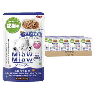 MIAWMIAW 妙喵主食軟包, 比目魚, 70g, 12包