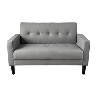 【JUSTBUY】布羅斯簡約二人沙發 小資族雙人沙發 懶人沙發 貓抓皮沙發 套房沙發, 貓抓皮灰色, 1個