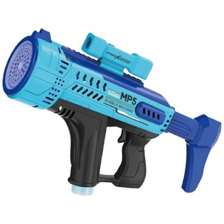 全自動57孔加特林泡泡槍 – 電動泡泡機 舞台派對告白求婚玩具, 藍色, 1個