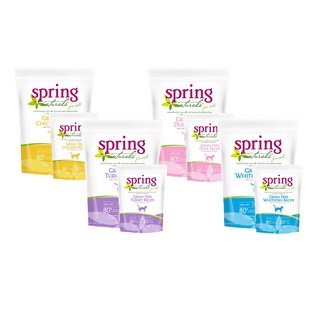 Spring Naturals 曙光貓用無穀滋養餐 白鮭魚配方 3lb (1.36kg) 主食貓飼料, 1個, 4無穀滋養白鮭魚 3lb, 1.36kg, 鮭魚