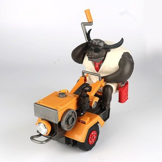 牛先生互動特技拖拉機兒童玩具, 1個, 橙色-牛先生互動特技拖拉機廠配【不送電池】
