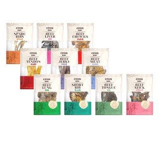 克瑞斯 Crius 紐西蘭風乾牛零食系列 狗零食 牛腱片 牛肉條 牛肝 牛絞肉 牛肋排, 1個, 1牛腱片 量販包 280g, 280ml, 牛