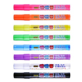 CKS 喜克斯 CH-2081 擦擦筆 玻璃 窗戶 彩繪 螢光 螢光筆, 1個, 擦擦筆-粉黑, 粉黑