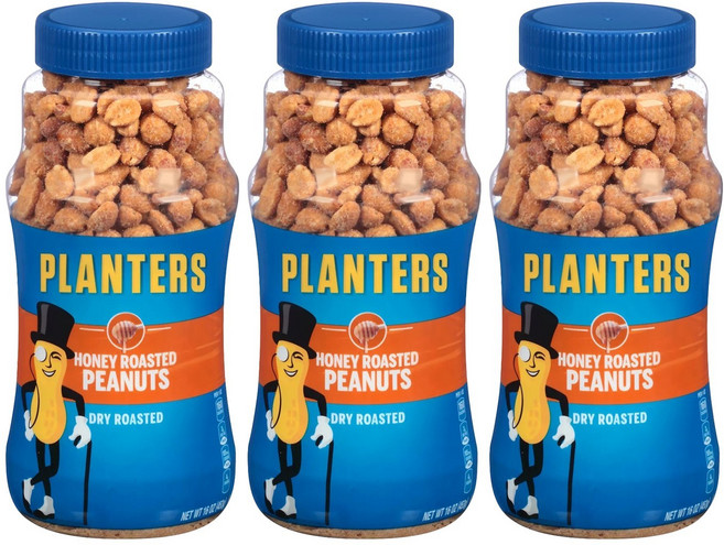PLANTERS 乾烤蜂蜜花生, 453g, 3瓶
