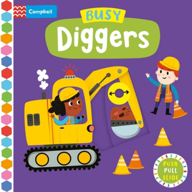 (英文圖書)Busy Diggers Board Books, Campbell Books, 英文, 硬頁書