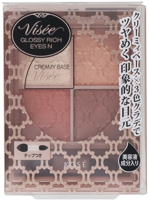 KOSE 高絲 晶緞璃花眼影盒, 1盒, RD-6 鉛丹薔薇紅