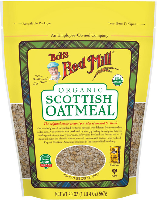 Bob's Red Mill 蘇格蘭燕麥, 1袋, 567g