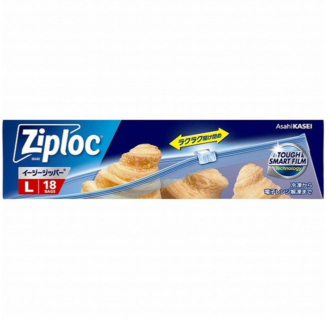 Ziploc 密保諾 冷凍密封夾鏈袋, 1盒, 18個, 大(L號)