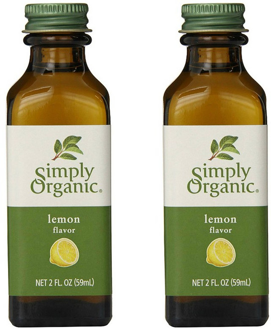 Simply Organic 檸檬油, 2個, 59毫升