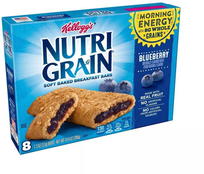 Kellogg's 家樂氏 藍莓夾心穀物棒, 8入, 37g