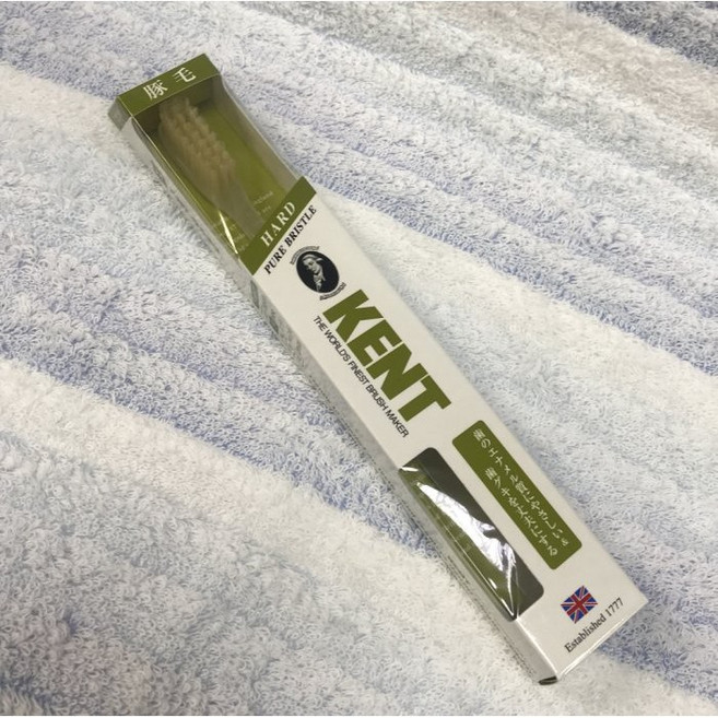 日本製Kent 豬毛 硬毛牙刷