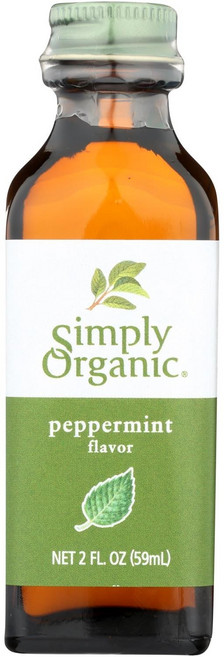 Simply Organic 薄荷油, 1個, 59毫升