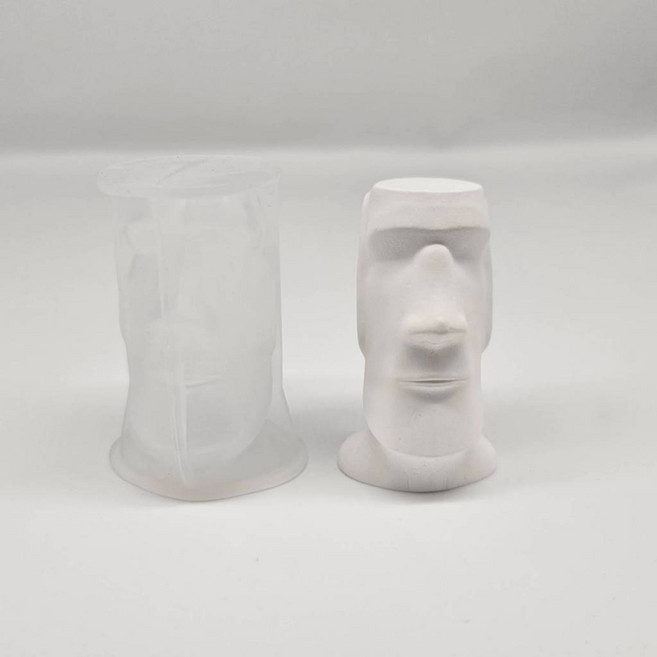 植匠文創 3D立體復活島巨人矽膠模具 DIY手作擴香石 蠟燭 滴膠 烘培 香皂, 詳見包裝, 詳見包裝