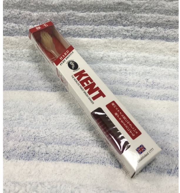 日本製 KENT 豬毛牙刷 硬毛(短頭)