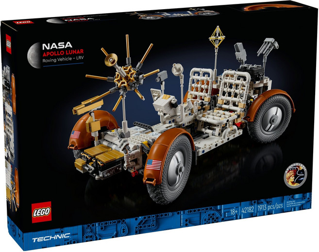 LEGO 科技系列 NASA 阿波羅-拉諾探測車 LRV 42182, 1個, 混色