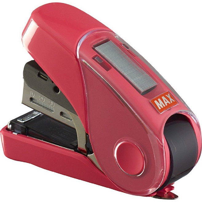 MAX 美克司 釘書機 HD-10FL3K 適用NO.10-1M平針, 粉色(可訂約32枚), 粉色, 1個