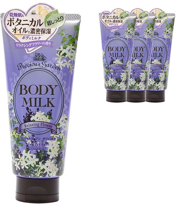 KOSE 高絲 保濕香氛身體乳 放鬆花香, 4條, 200g