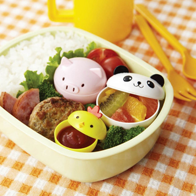 日本TORUNE 動物造型便當盒隔菜盒 醬料盒 水果盒 果凍盒, 1個