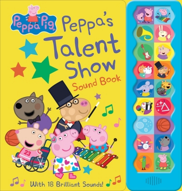 (英文圖書)Peppa Pig: Peppa's Talent Show Sound Book Board Books, Pi Kids, 英文, 硬頁書