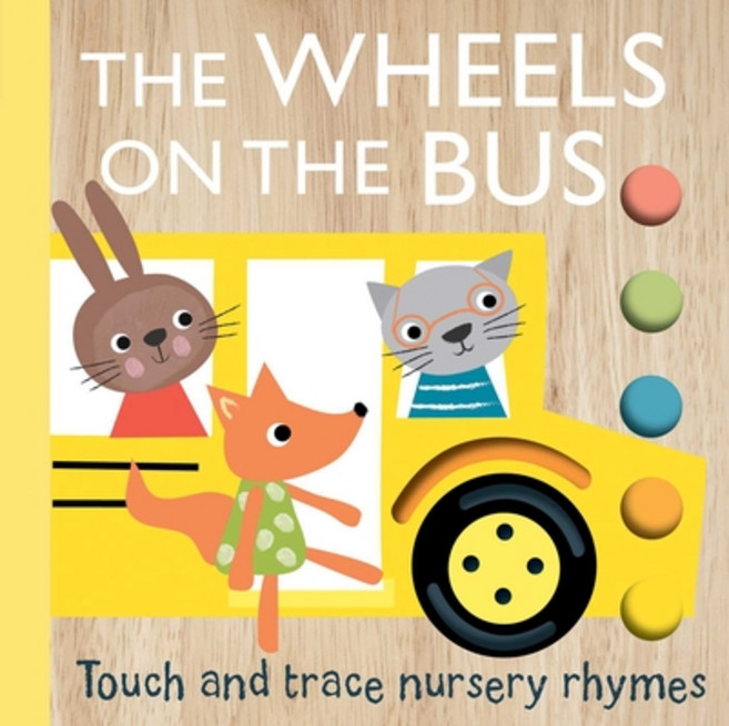 (英文圖書)Touch and Trace Nursery Rhymes: The Wheels on the Bus Board Books, Silver Dolphin Books, 英文, 硬頁書