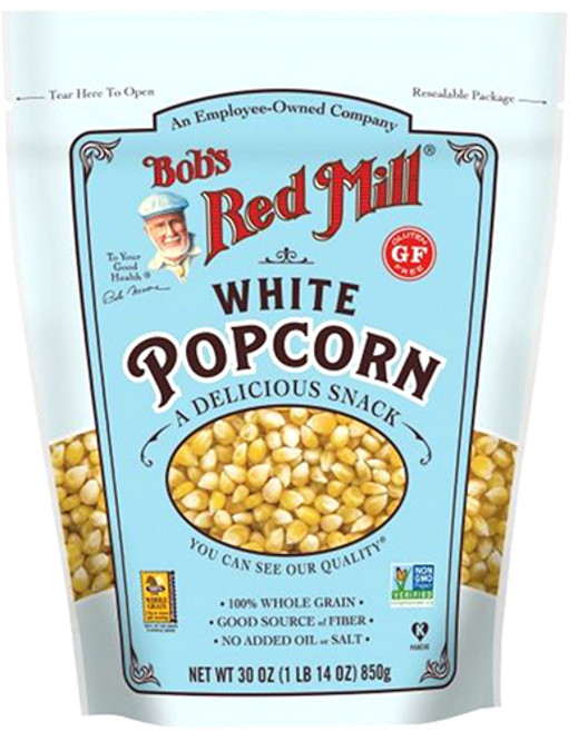 Bob's Red Mill 白色爆米花, 1個, 850g
