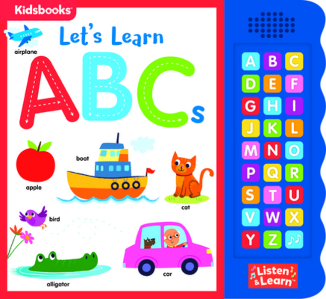 (英文圖書)27-Button Sound Book Let's Learn ABCs Board Books, Kidsbooks Publishing, 英文, 硬頁書
