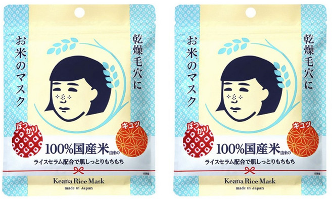 石竹花香氛米糠面膜, 2片, 1片