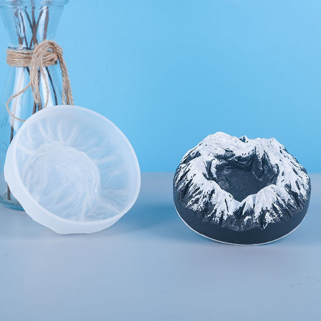 【Plant Artisan-植匠文創】小雪山矽膠模具 DIY手作擴香石/蠟燭/滴膠/烘培/香皂/裝飾小物, 詳見包裝, 1個