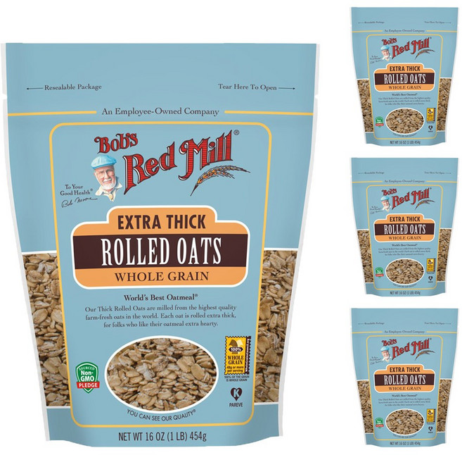 Bob's Red Mill 全穀物傳統燕麥片, 4包, 454g