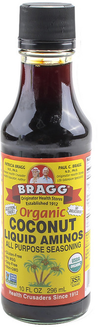BRAGG 無麩質椰子醬油, 1個, 296ml