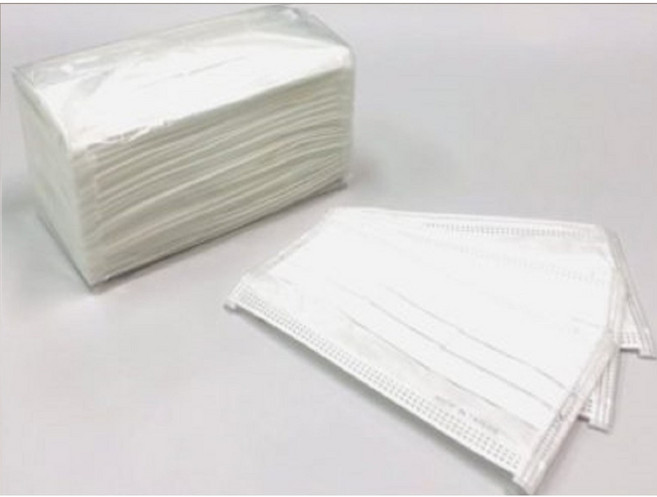 台灣製造無塵三層口罩 (非醫療用)耳掛式 平面口罩 無塵室專用, 白, 1個, 50個裝