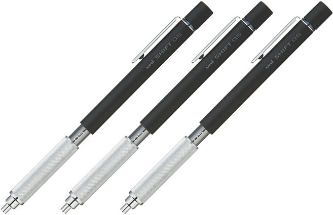 Uni 三菱 ball Shift製圖用自動鉛筆 M5-1010 黑色 24, 3個, 0.5mm