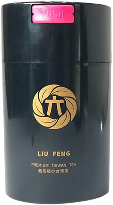六奉親蜜罐 - 優質台灣茶葉專用密封罐 按壓式保鮮設計 輕巧便攜, 黑色, 1個