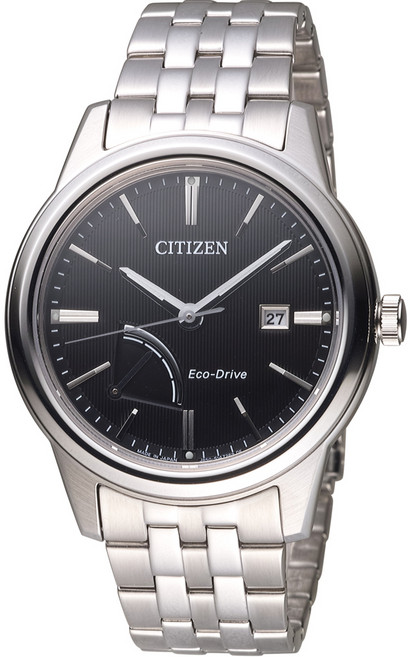 CITIZEN Eco-Drive 光動能藍寶石鏡面腕錶 AW7000-58E, 黑, 34mm, 不適用