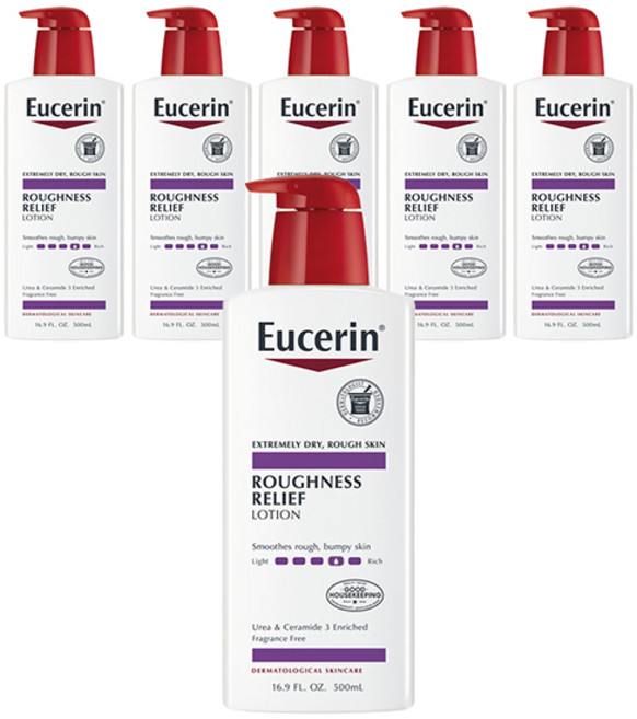 Eucerin 舒緩乳液, 6瓶, 500ml