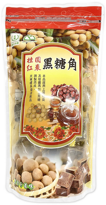 南化區農會輔導 薑汁暖冬 桂圓紅棗黑糖角 古早味糖茶 薑茶風味 黑糖沖泡茶, 600g, 1個, 1個裝