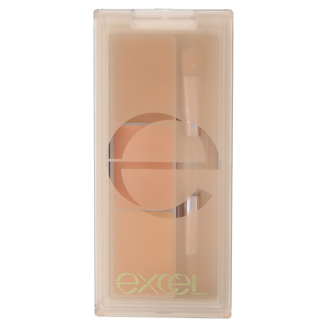 日本 excel 完美修飾三色遮瑕盤 3.5g, 混合色, 1個