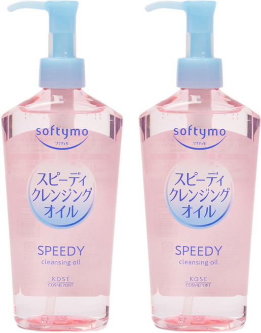 SOFTYMO 乾濕兩用潔淨卸粧油, 2瓶, 240ml