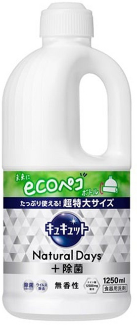 Kao 花王 Cucute 珂珂透 Natural Days + 廚房清潔劑補充裝, 1個
