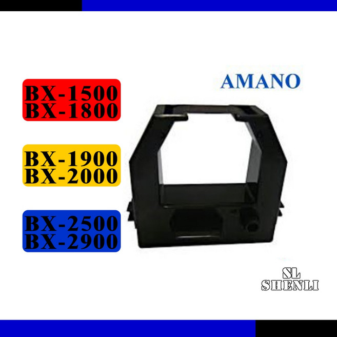 Amano BX-1500/BX-1900/BX-2000/BX-2500/BX-2900打卡鐘色帶, 1個, TP-10/TP-20/QS-100/nSP-550/SP-600/KP-101/M-101