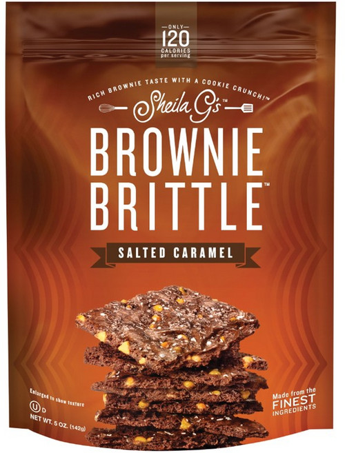 Sheila g's BROWNIE BRITTLE 布朗尼脆片餅乾 海鹽焦糖口味, 142g, 1包