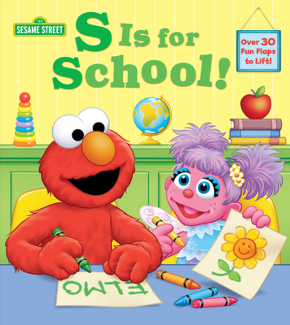 (英文圖書)S Is for School! (Sesame Street): A Lift-The-Flap Board Book Board Books, Random House Books for Youn..., 英文, 硬頁書
