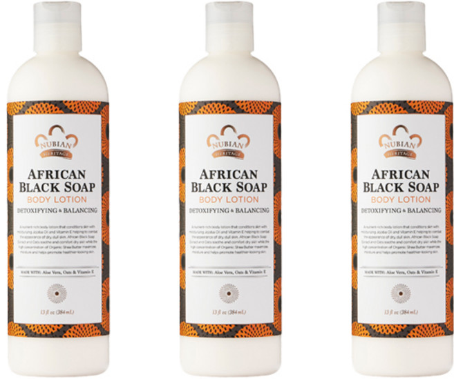 NUBIAN HERITAGE 非洲黑皂乳液, 3個, 384ml