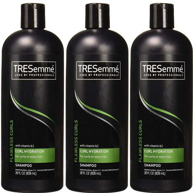 TRESemme 捲髮用保濕洗髮精, 3瓶, 828ml