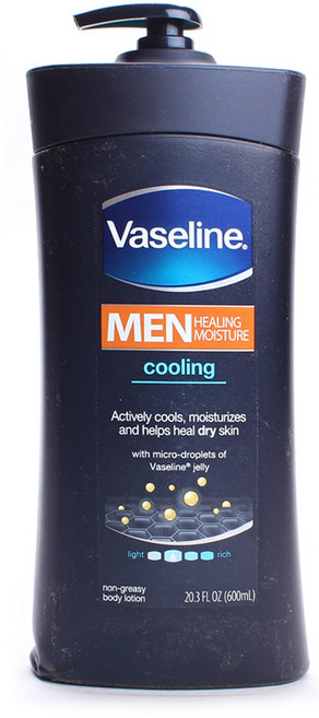 Vaseline 凡士林 男士保濕修護潤膚乳液 涼感型, 1入, 600ml