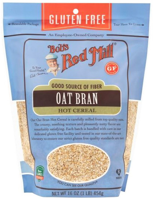Bob's Red Mill 無麩質燕麥麩熱麥片, 454g, 1包