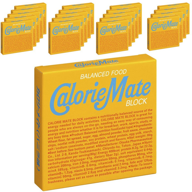 CalorieMate 能量棒 香草口味 4條入, 20盒