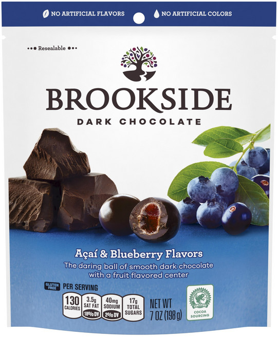 美國 BROOKSIDE 巴西莓夾心黑巧克力球, 1包, 198g