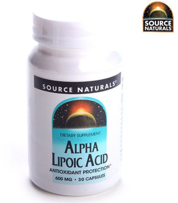 SOURCE NATURALS 硫辛酸膠囊 600mg, 30顆, 1罐