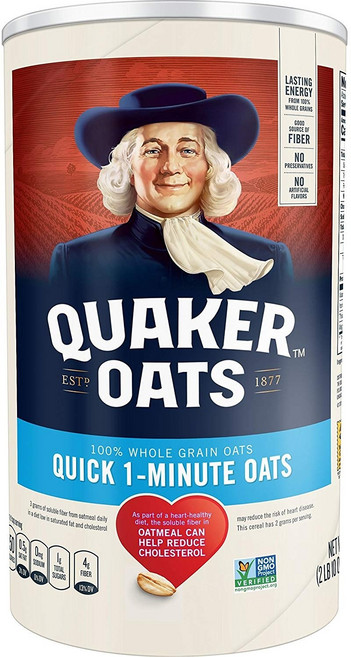 QUAKER 桂格 即沖即食燕麥片, 1.19kg, 1罐